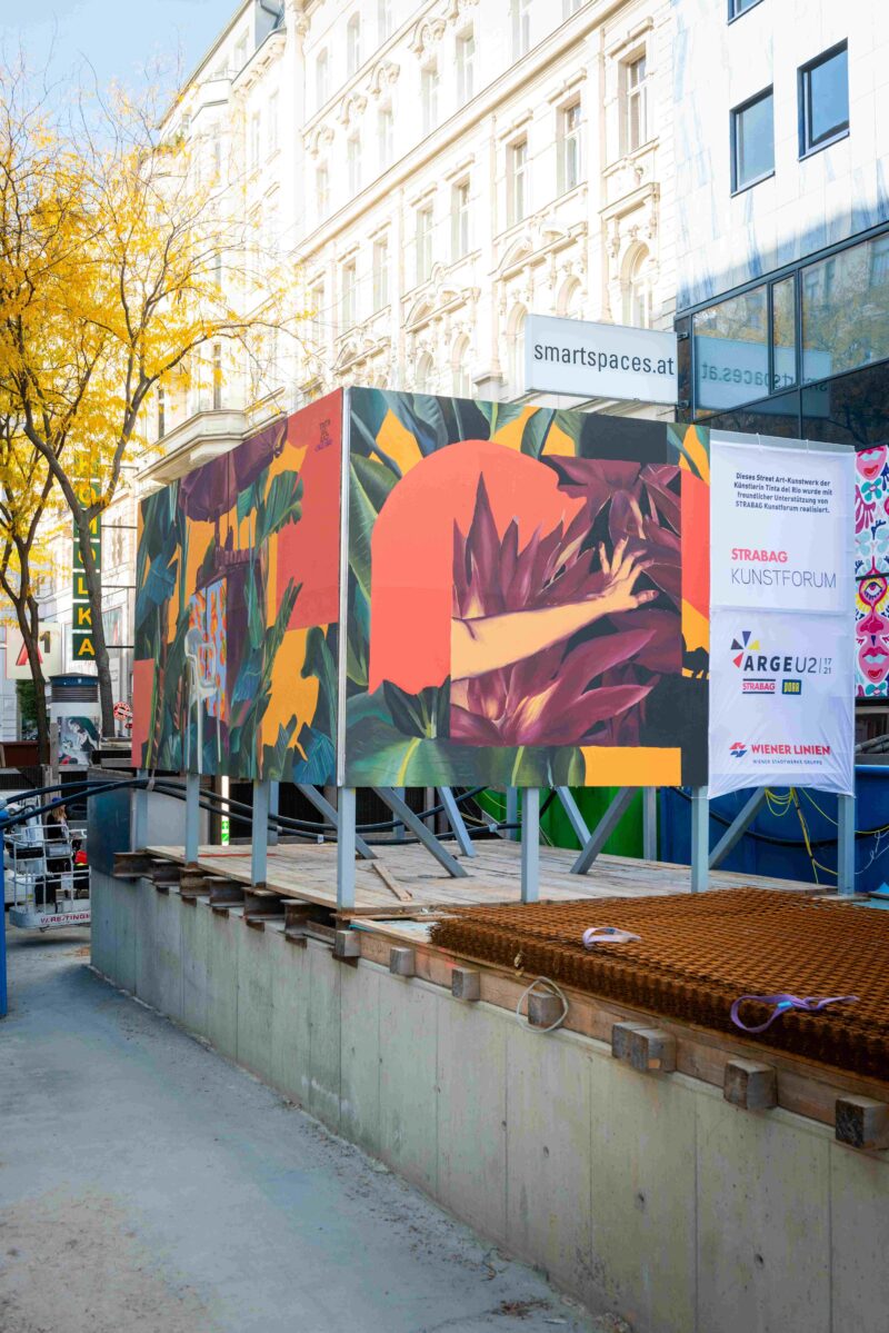 Oesterreich / Wien / STRABAG SE / Kunstforum / U2/U5 Station Neubaugasse / Künstlerin Tinta del Rio